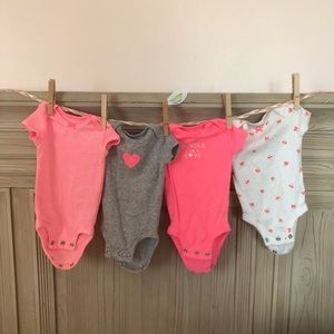 Set of 4 Carter’s Bodysuits